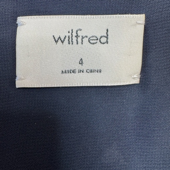 Aritzia Wilfred Aubagne Black Blue Green Cutout Long Sleeve Midi Dress size 4 - Picture 6 of 14